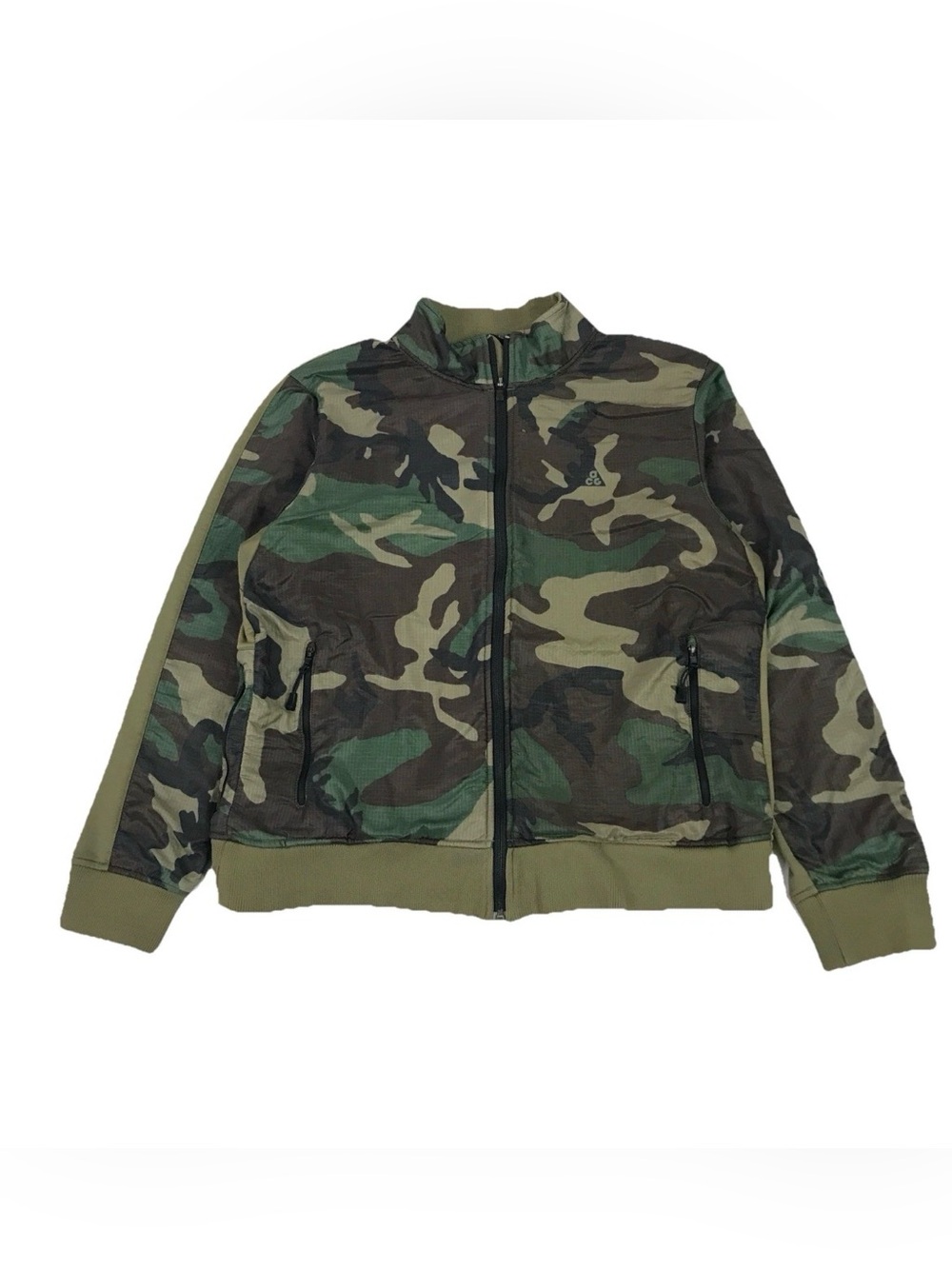 Nike ACG Camo Jacket Mens Large L Windbreaker Lowland Woodland Full Zip Vintage